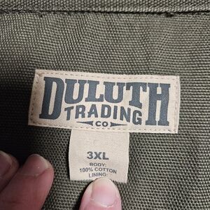 Duluth Trading Co. Khaki Cotton Jacket 3XL